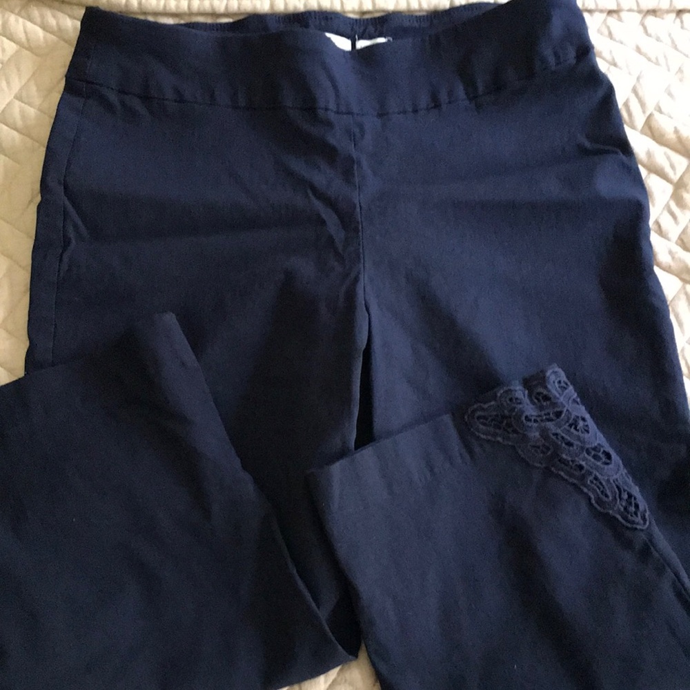Navy Blue Women's Pants Dana Buchman size medium super stretch